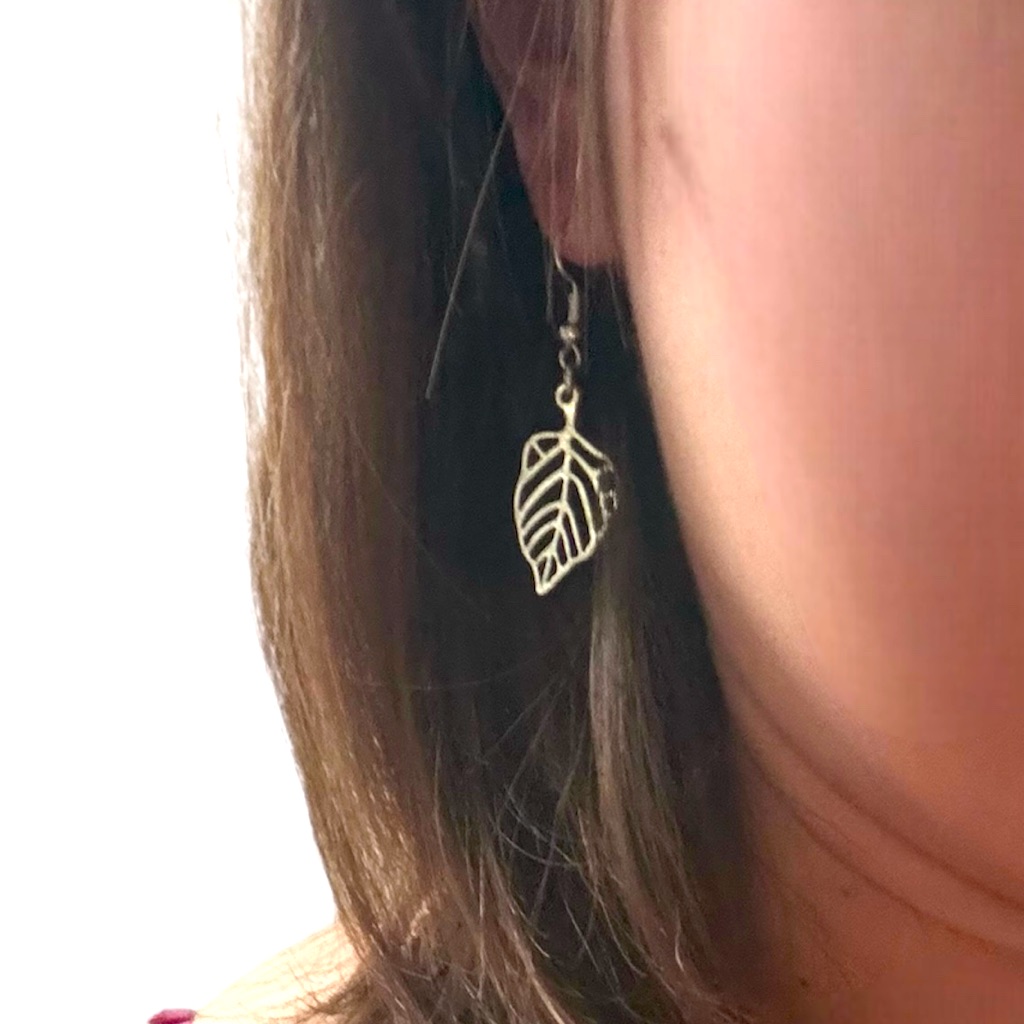 Fashion Jewelry Drop Dangle Earrings Silver , Silver Leaf Women Leaves